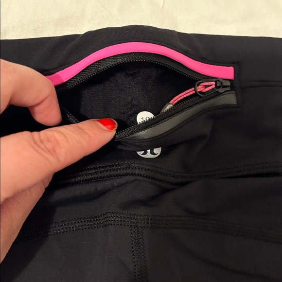Pink and Black Lululemon Leggings - Picture 3 of 3